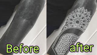 How to tattoo with white ink on black | Tattoo with white ink