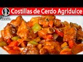 Costillas de Cerdo Agridulce | #VickyRecetaFacil