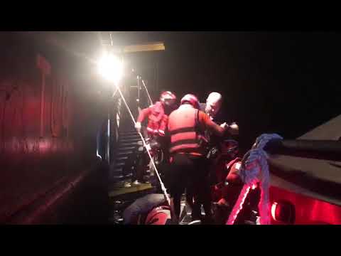 SEMAR efectuó la evacuación médica de un tripulante de un barco mercante en Veracruz