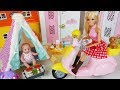 Baby doll and Barbie Camping toys picnic Scooter car play - 토이몽