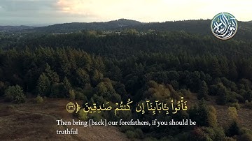 الايات (34-39) سورة الدخان، بصوت القارئ عمر طه، من فلسطين
