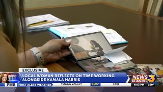 Local woman reflects on time working alongside Kamala Harris