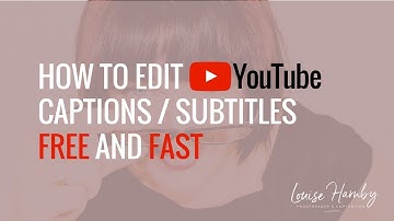 How to edit YouTube video subtitles / closed captions free and fast in Word