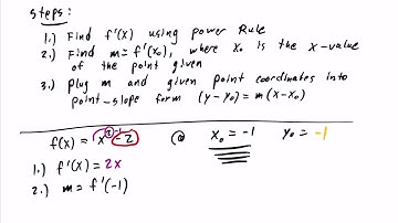 Power Rule Tangent Line Ex 5