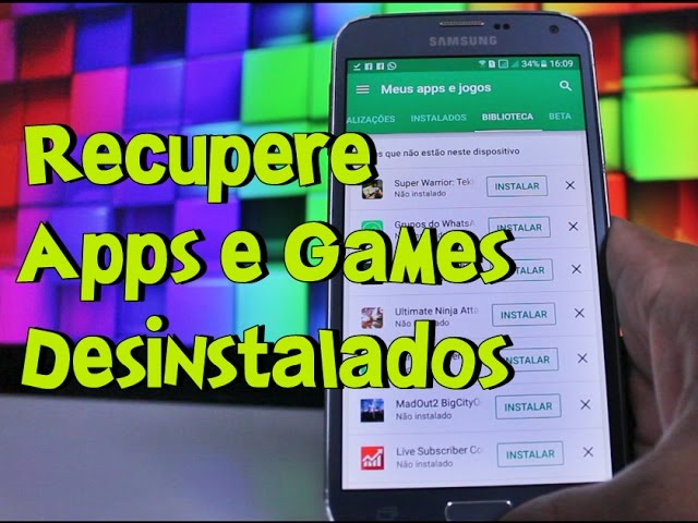 Recuperar aplicativos desinstalados sem instalar nada #app