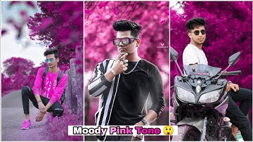 MOODY PINK TONE - Lightroom Mobile Photo Editting Tutorial | Background Color Change | - Himel Edit
