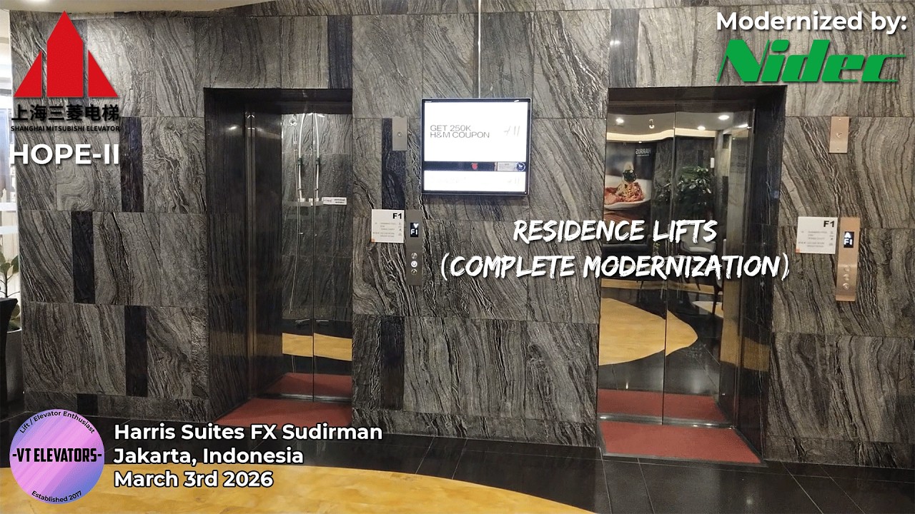 Complete | Mitsubishi (Mod: Nidec) Passenger Lifts - Harris Suites FX Sudirman, Jakarta (Residences)