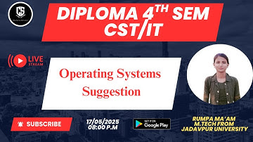 Diploma 4th Sem CST/IT Operating System Suggestions_By CS Learning with Rumpa #wbscte