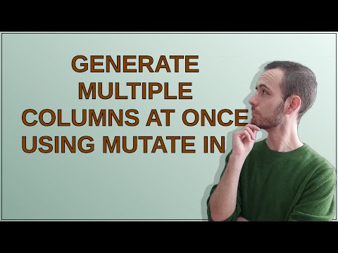 Generate multiple columns at once using mutate in R