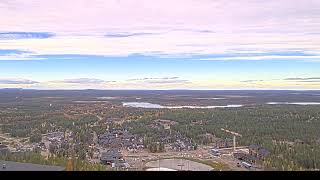 Preview of stream See Levi village from the slope (and some Northern lights)