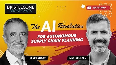 The AI Revolution for Autonomous Supply Chain Planning