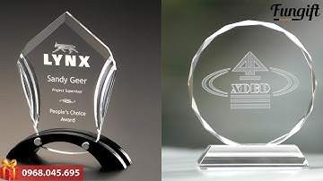 Sản Xuất Cúp Pha Lê Cúp Lưu Niệm Biểu Trưng - Xưởng Sản Xuất Cúp Pha Lê Giá Rẻ || 0968.045.695