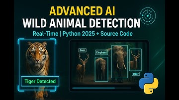 AI-Based Wild Animal Detection System | Python OpenCV YOLOv8 Project + Source Code