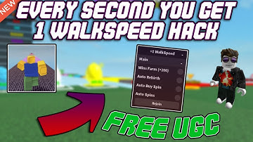 [FREE UGC] Every Second You Get +1 WalkSpeed OP Script (2023) PASTEBIN