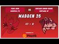 Pearl-Cohn vs Cortland Junior-Senior High School || E-Sports Madden 26 Match 2/26/26