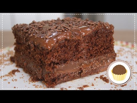 BOLO GELADO DE BRIGADEIRO - BOLO DE CHOCOLATE SUPER FÁCIL