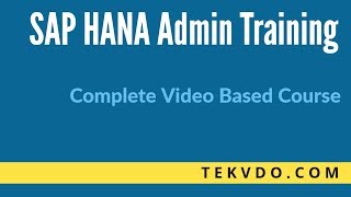 SAP HANA Admin Training  Step by Step SAP HANA Installation  Complete Course