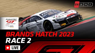LIVE EVENT | Race 2 | Brands Hatch 2023 | Fanatec GT World Challenge Europe powered by AWS
