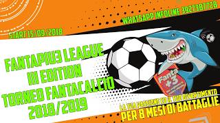 Torneo Fantacalcio Fantapiu3 League - Iii Edition