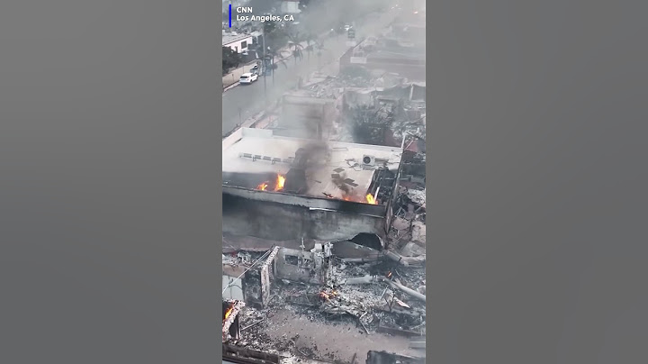 Drone video shows aftermath of California fire