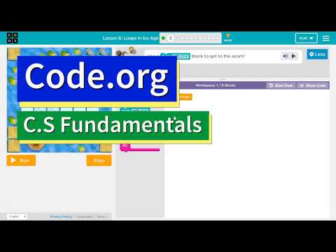 Loops in Ice Age Lesson 7.2 Course D Code.org Tutorial with Answers