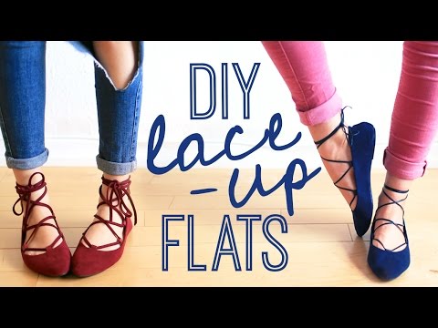 DIY LACE-UP FLATS | THE SORRY GIRLS