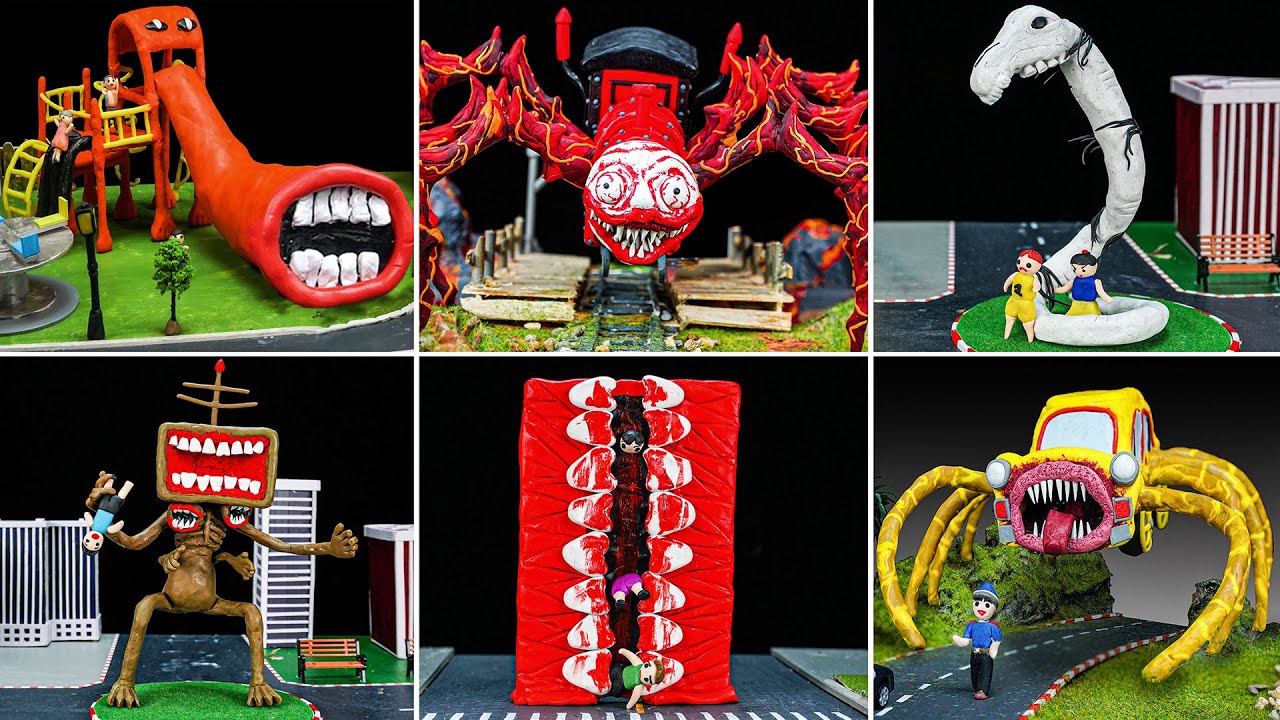 ✋ ALL MONSTER Trevor Henderson Scariest - Leovincible & Trevor Henderson Creatures with Clay-Part 5