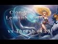 C9 LemonNation Janna Support vs Thresh Season 4 (4.20) League of Legends LoL Pro SoloQ
