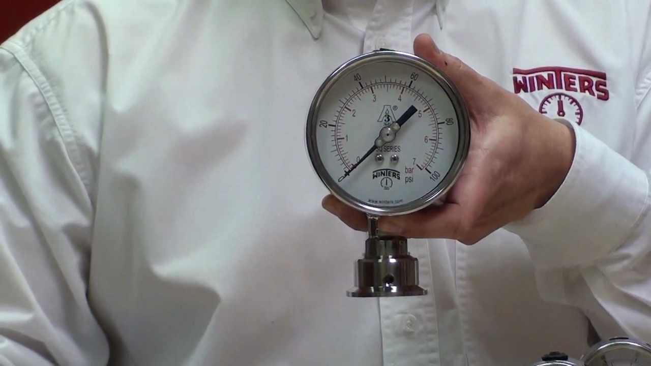 Winters' 3A All-Purpose Quality Sanitary Gauges Specifications
