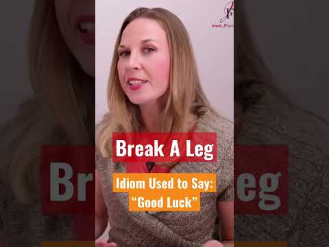 Video: De unde a venit fraza break a leg?