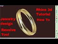 Revolve command in rhino  rhino tutorial  rhino basics   using revolve in rhino  creative world