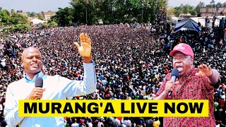 Live;Fred Matiangi and Ndindi Nyoro Storm Murang'a Attending Church Service  