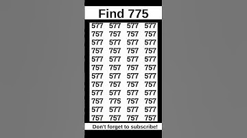 🔍 Test Your Observation Skills With This Fast Number Game #short