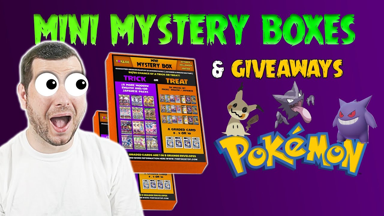HALLOWEEN Mystery Boxes! + Giving away more of my Pokemon collection