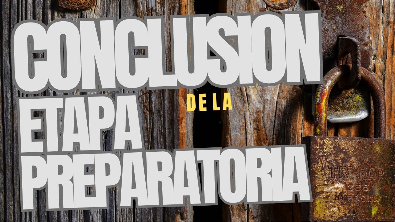 CONCLUSION DE LA ETAPA PREPARATORIA