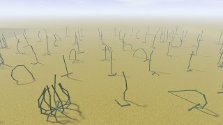 4 evolutionary goals, 400 evolved creatures, and their morphological similarity