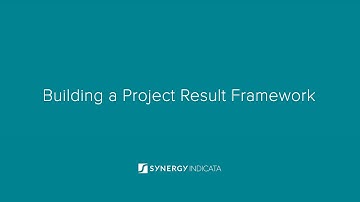 1.5 Building a Project Result Framework