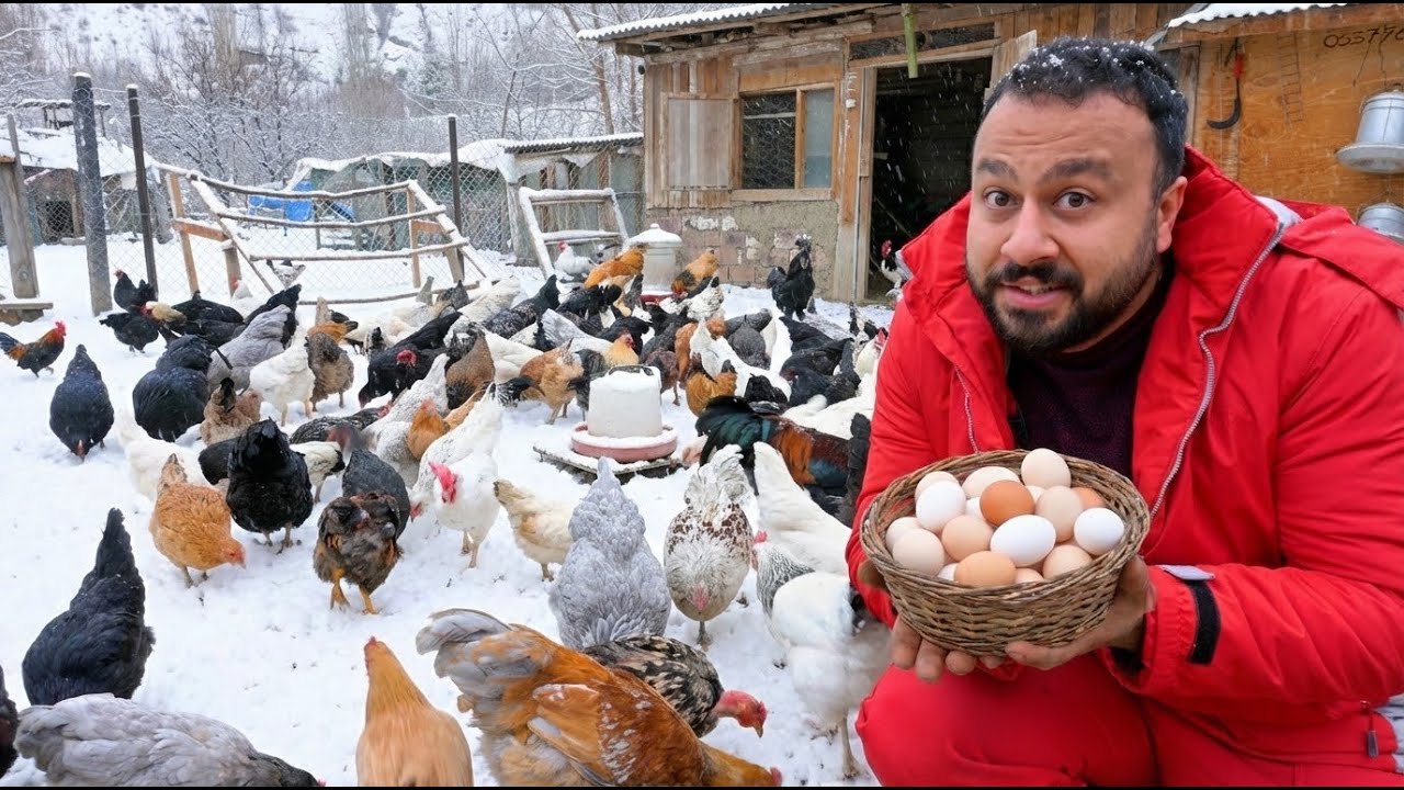 ❄️ Çiftliğe Kar Yağdı! | Folluklardan Yumurta Toplama | Yabani Dağ Keçileri | Tavuk Yetiştiriciliği