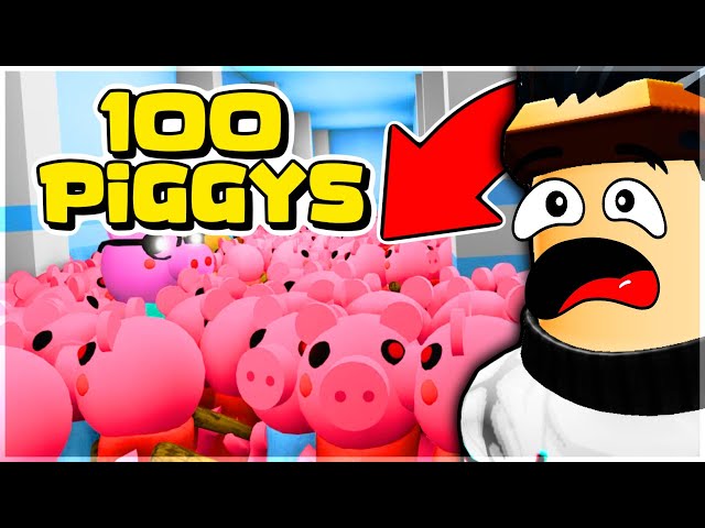 Roblox - JOGAMOS PIGGY COM 100 PANDINHAS (Piggy Roblox)