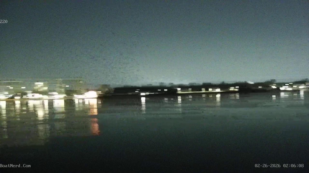 Detroit River Live Cam from the Dossin Museum, Detroit, Michigan USA