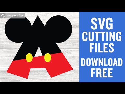 Micky Font A Svg Free Cutting Files for Cricut Silhouette Instant Download