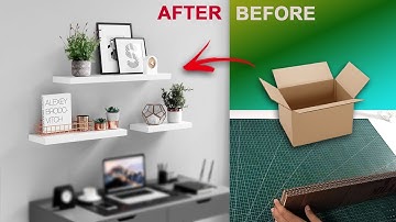 DIY Minimalist Wall Shelf: Turn Recycled Cardboard into Chic Home Decor