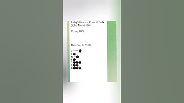 Hamster kombat mini game today 27 july | minigame #hamsterkombat #daily combo | daily cipher code