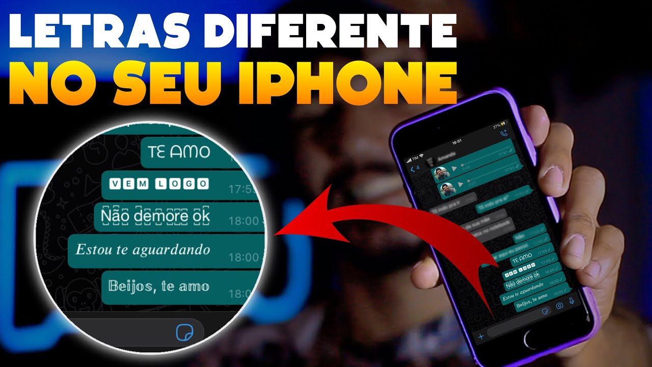 Como escrever DE UM JEITO DIFERENTE no iPhone - YouTube