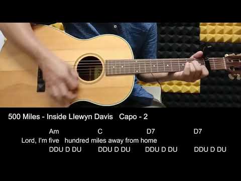 [Guitar Tutorial] 500 Miles - Inside LIewyn Davis guitar chords cover