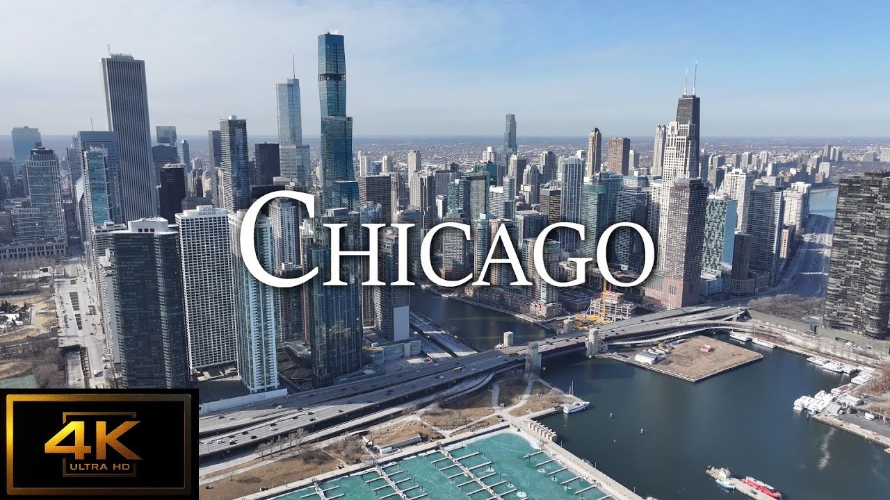 Chicago 4K- Beautiful Skyline | Scenic Relaxation Film 