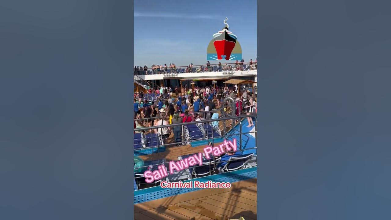 The sail away party is always a good vibe #cruise #cruiseship #party