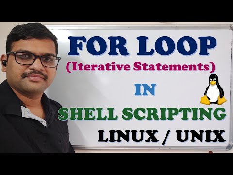 ITERATIVE STATEMENTS-1 (FOR LOOP) IN SHELL SCRIPTING - LINUX / UNIX || CONTROL STRUCTURES