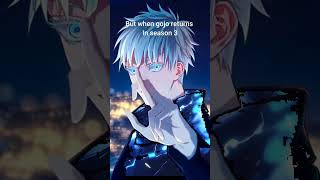 when gojo returns # gojo # anime edit