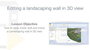 Edificius Tutorial - Editing the landscaping wall in 3D view - ACCA software